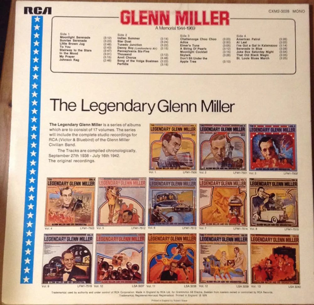 Glenn Miller And His Orchestra - Glenn Miller - A Memorial 1944-1969 (CXM2-3028)