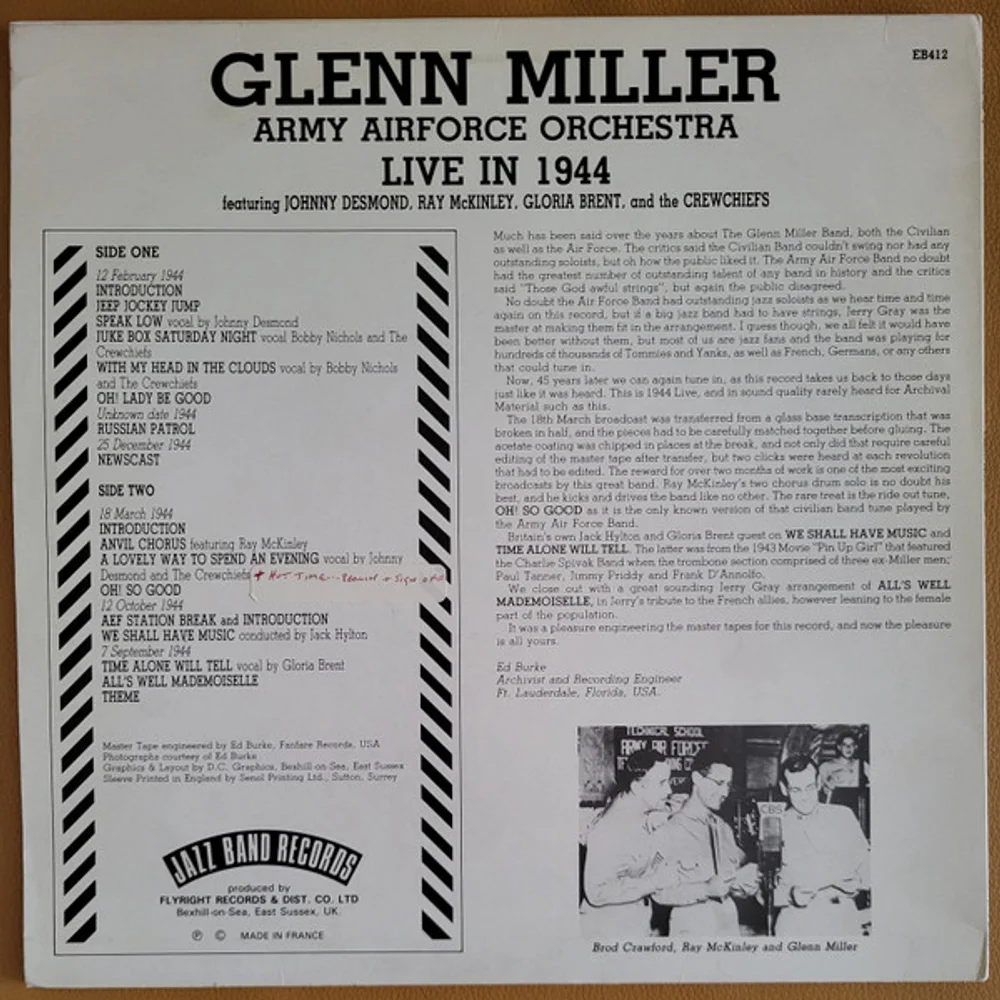 Glenn Miller - Live In 1944 (EB412)