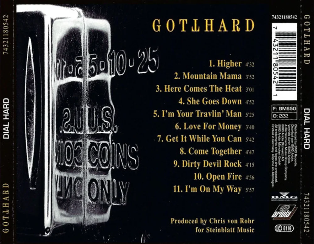 Gotthard - Dial Hard (74321180542)