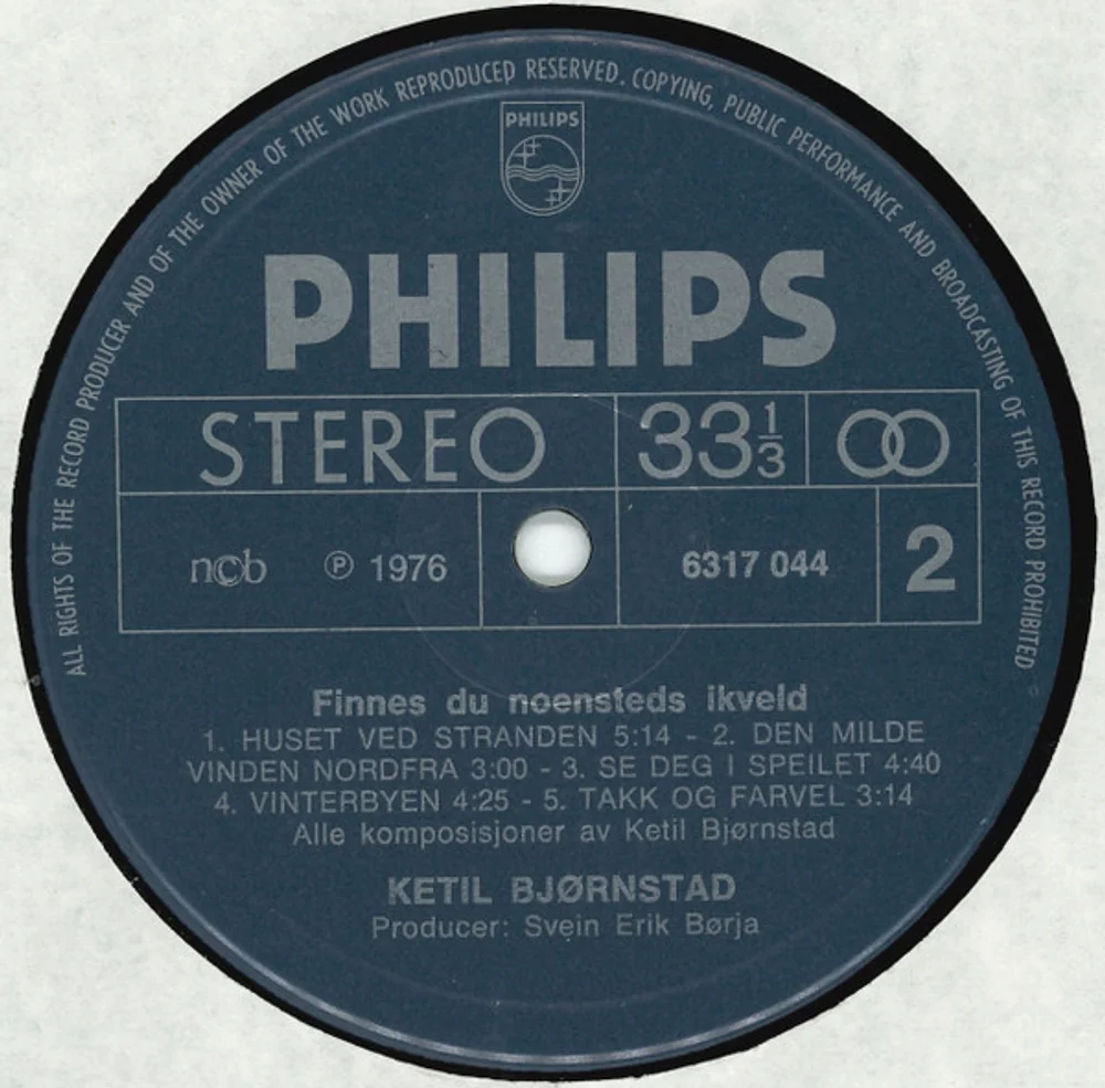 Ketil Bjørnstad - Finnes Du Noensteds Ikveld (6317 044)