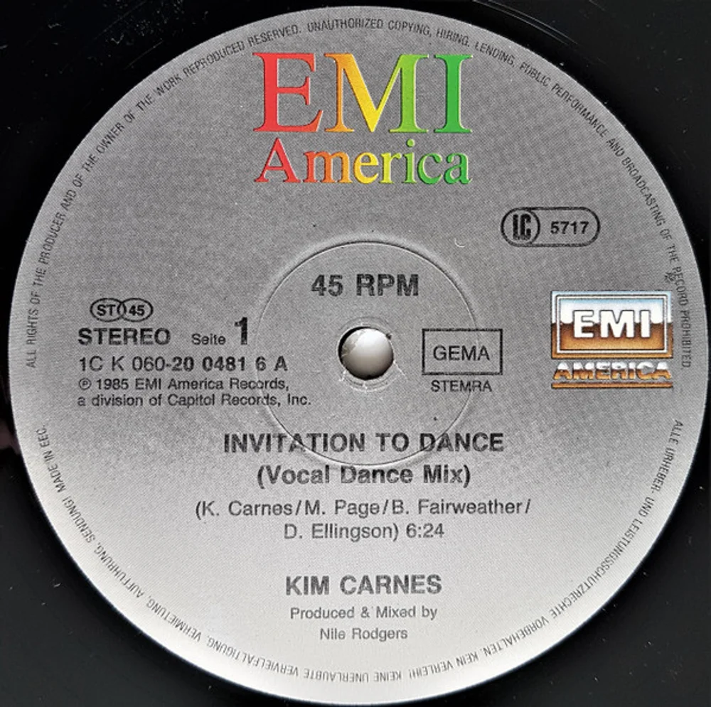 Kim Carnes - Invitation To Dance (1C K 060 20 0481 6)