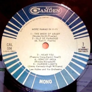 Leo Addeo And His Orchestra - More Hawaii In Hi-Fi (CAL 594)
