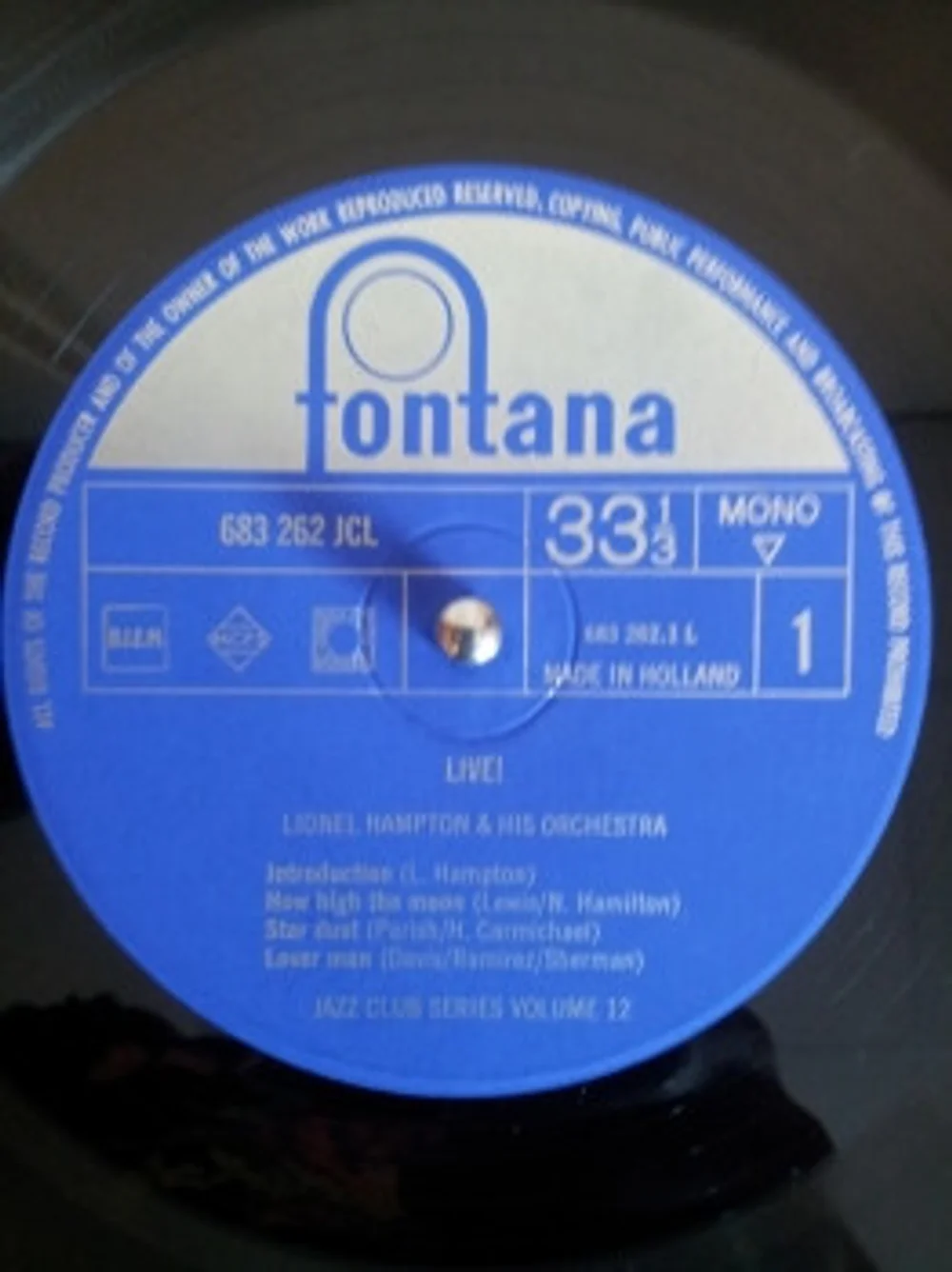 Lionel Hampton - Live! (683 262 JCL)