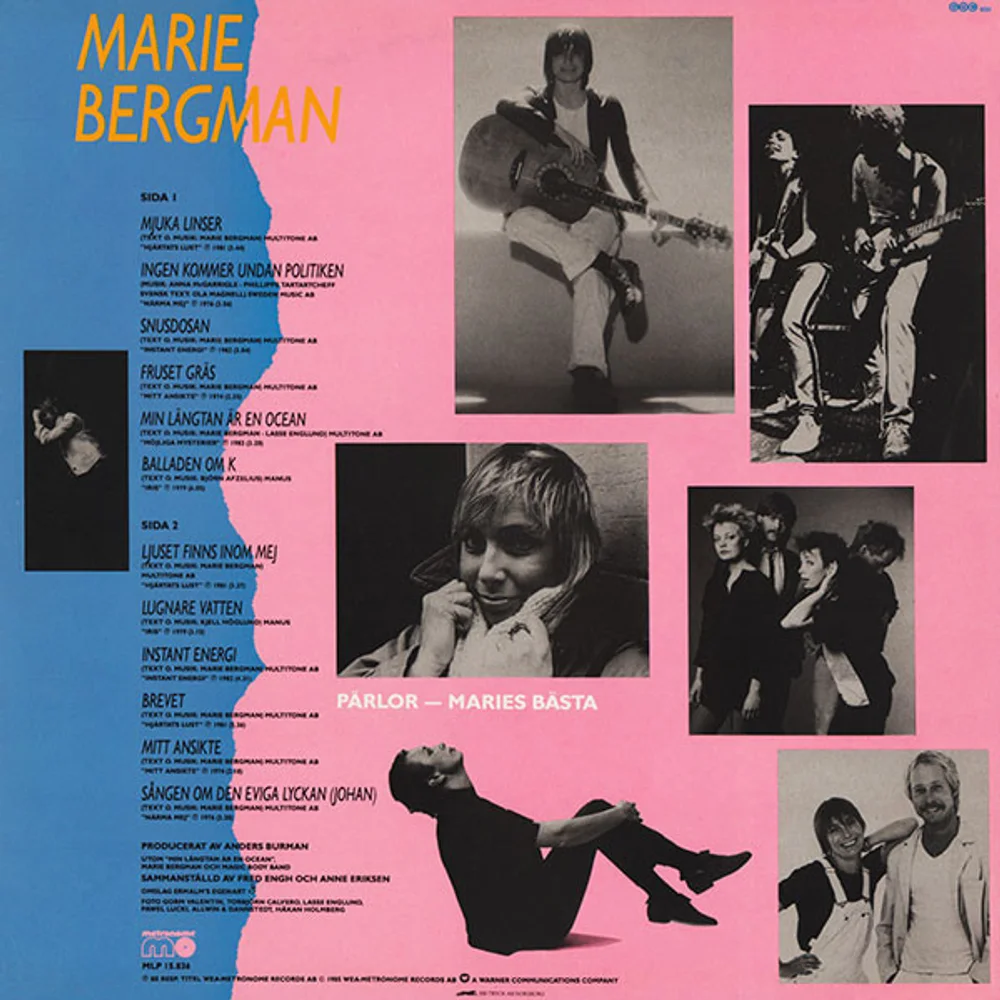 Marie Bergman - Pärlor – Maries Bästa (MLP 15.836)