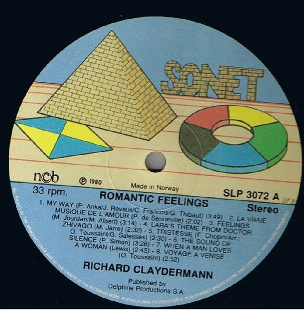 Richard Clayderman - Romantic Feelings (SLP-3072)