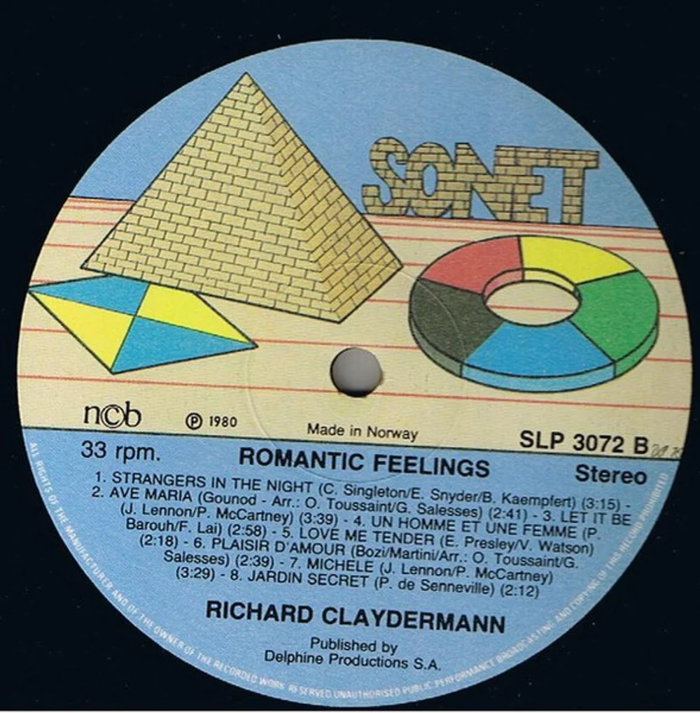 Richard Clayderman - Romantic Feelings (SLP-3072)