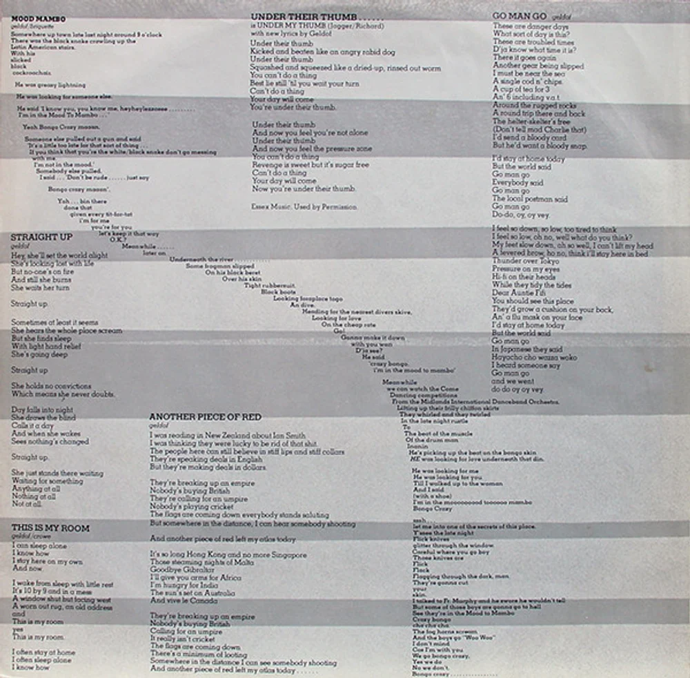 The Boomtown Rats - Mondo Bongo (6359 042)