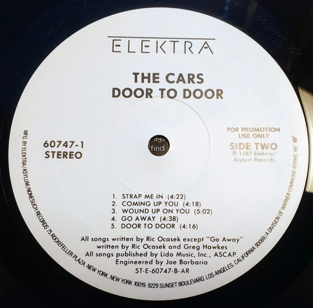 The Cars - Door To Door (60747-1)