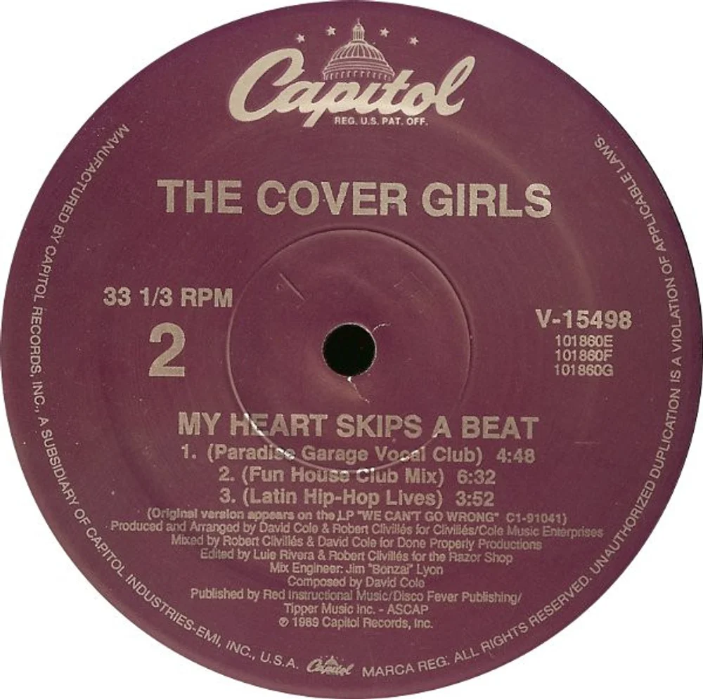 The Cover Girls - My Heart Skips A Beat (V-15498)