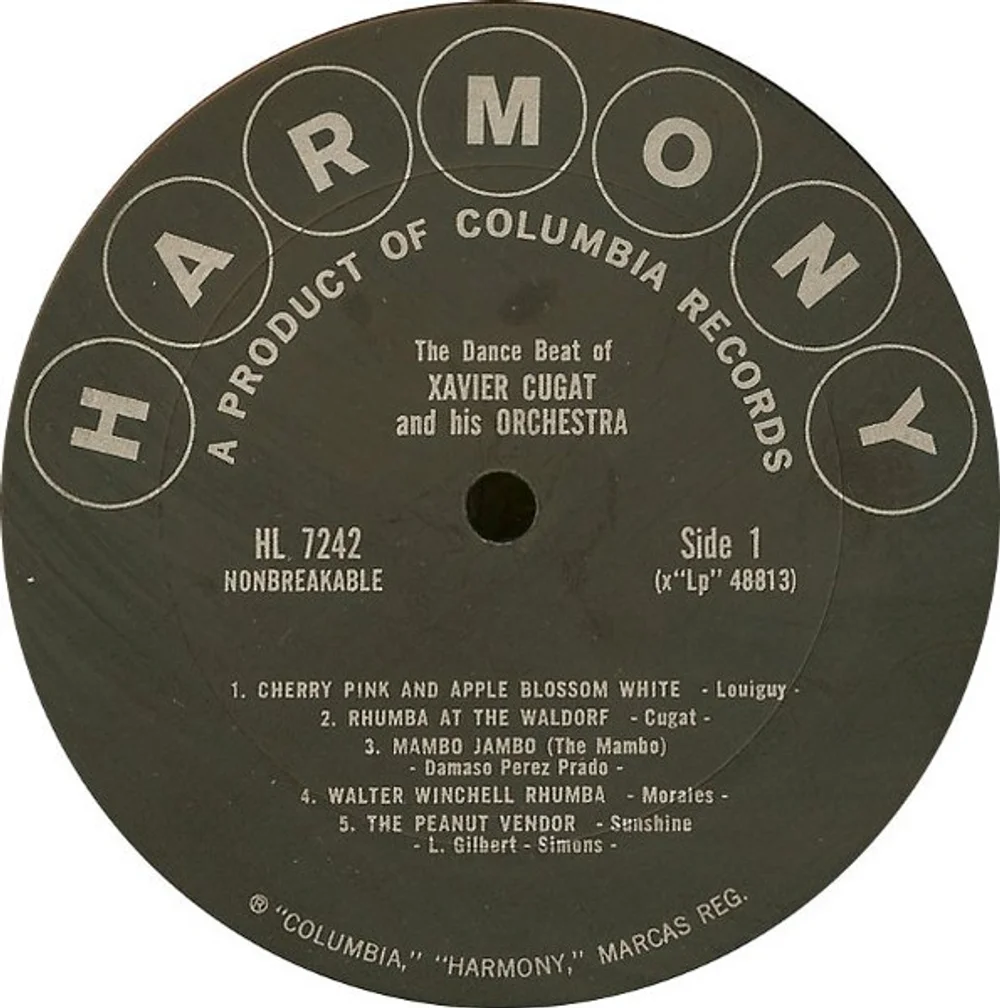 Xavier Cugat And His Orchestra - The Dance Beat Of Xavier Cugat And His Orchestra (HL 7242)