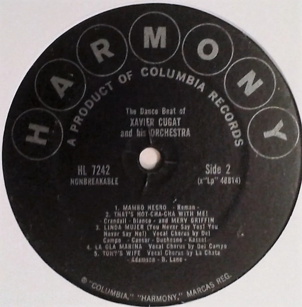 Xavier Cugat And His Orchestra - The Dance Beat Of Xavier Cugat And His Orchestra (HL 7242)