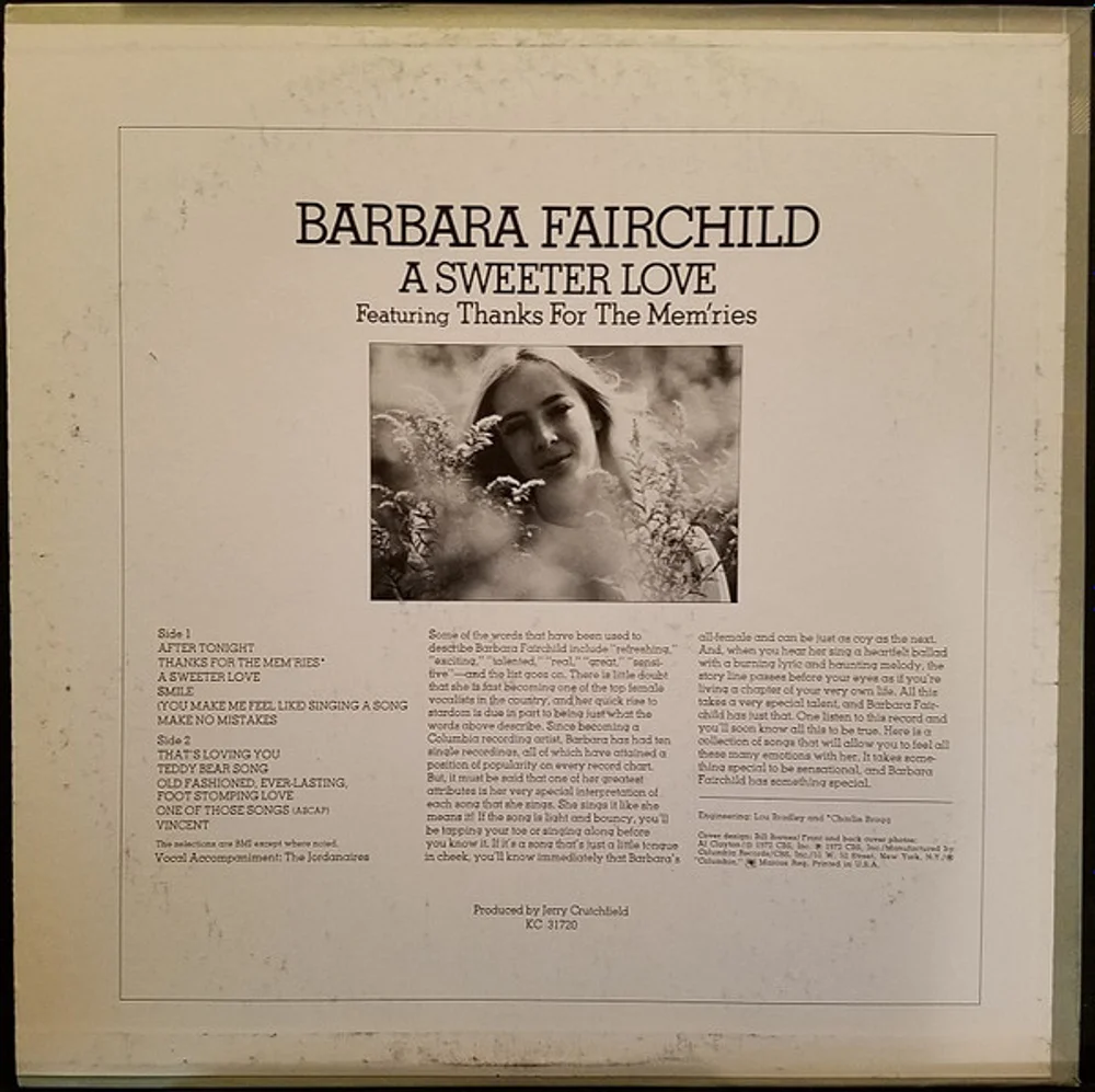 Barbara Fairchild - A Sweeter Love (KC 31720)