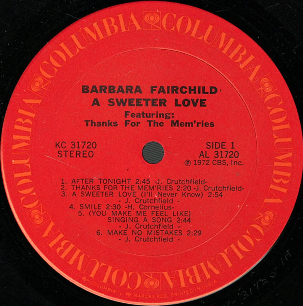 Barbara Fairchild - A Sweeter Love (KC 31720)