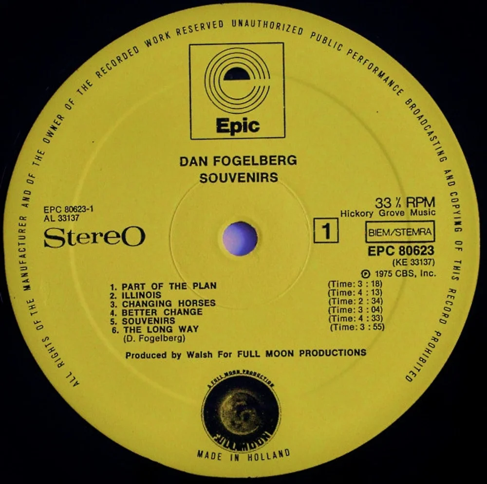 Dan Fogelberg - Souvenirs (EPC 80623)