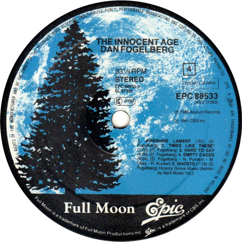 Dan Fogelberg - The Innocent Age (EPC 88533)