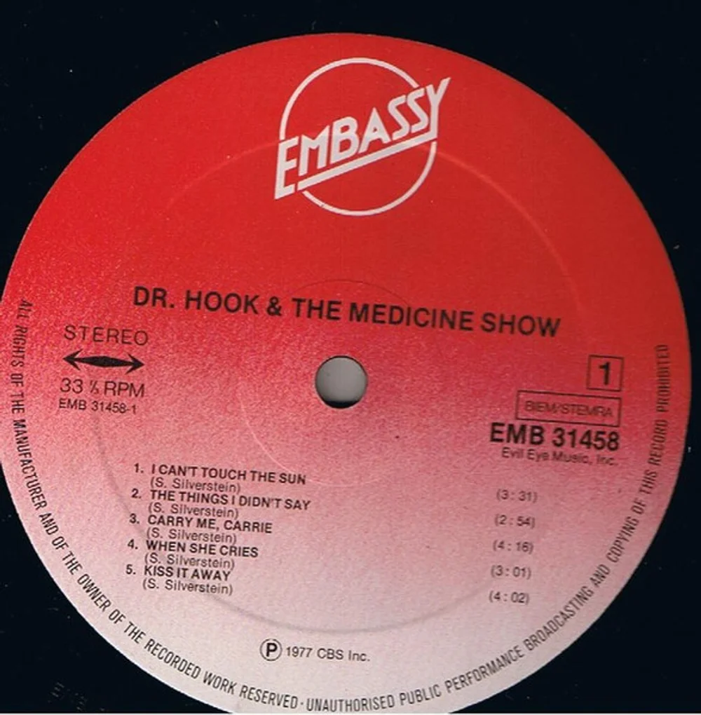 Dr. Hook & The Medicine Show - Sylvia's Mother (EMB 31458)