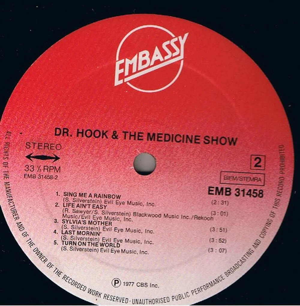 Dr. Hook & The Medicine Show - Sylvia's Mother (EMB 31458)