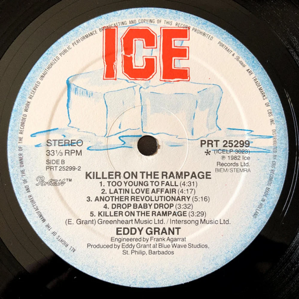 Eddy Grant - Killer On The Rampage (PRT 25299)