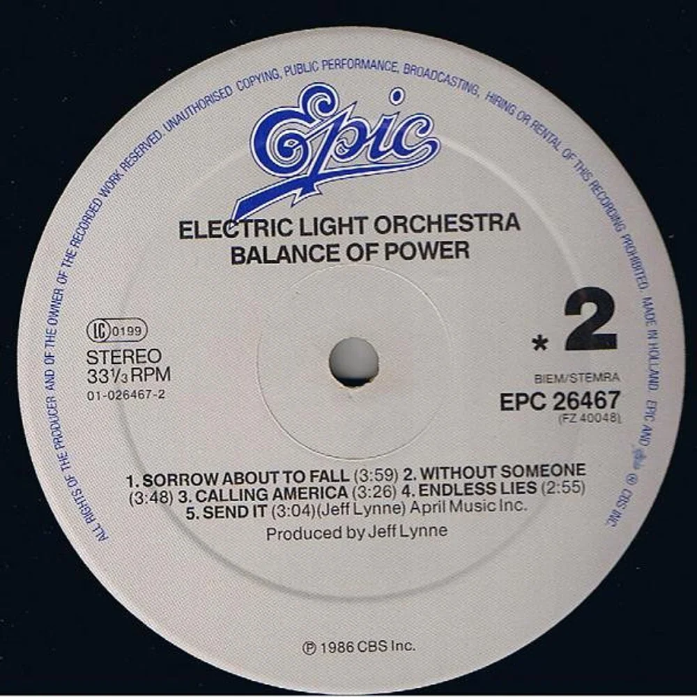 Electric Light Orchestra - Balance Of Power (EPC 26467)