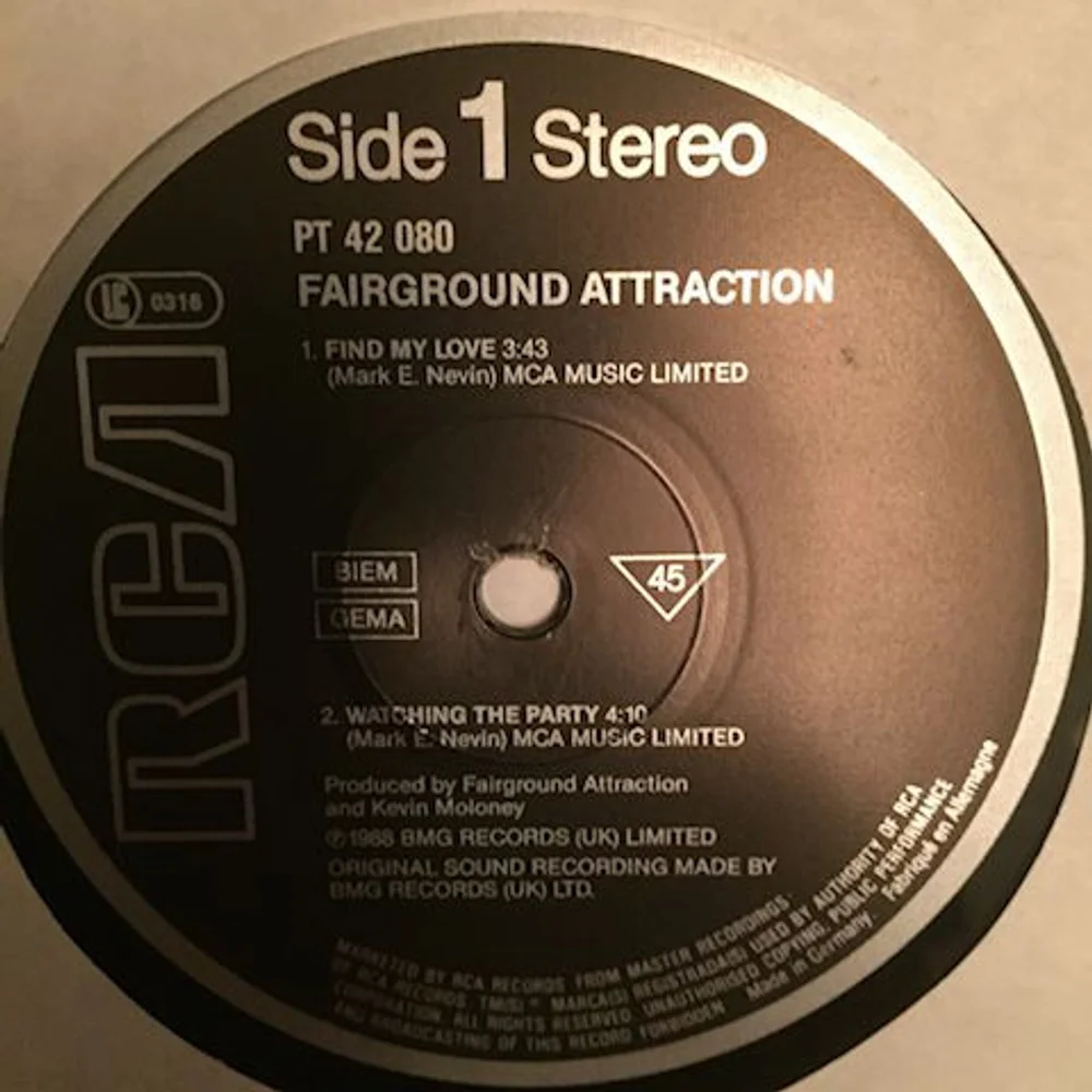 Fairground Attraction - Find My Love (PT 42080)