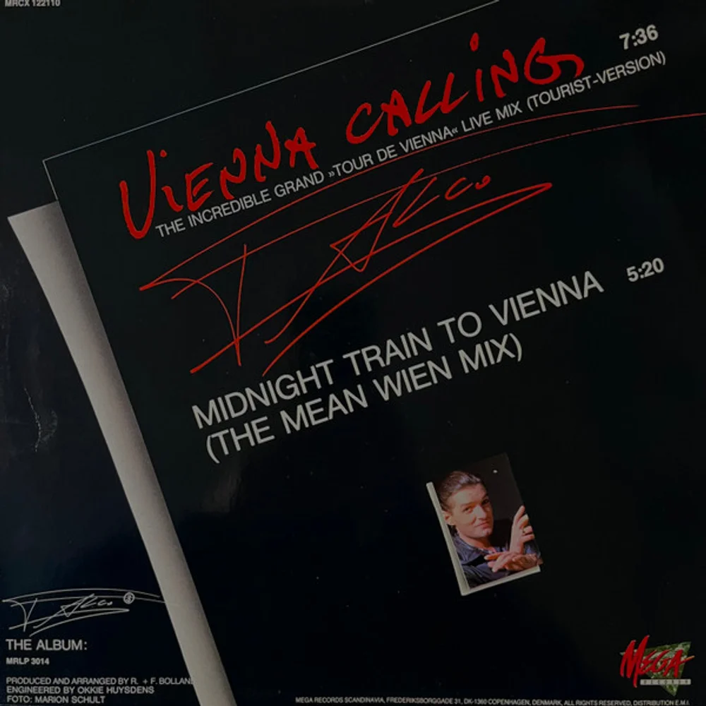 Falco - Vienna Calling (The Incredible Grand »Tour De Vienna« Live Mix) (Tourist-Version) (MRCX 122110)