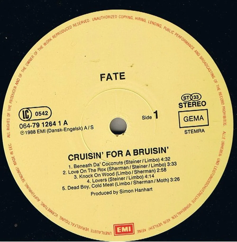 Fate (5) - Cruisin' For A Bruisin' (1C 064 7 91264 1)