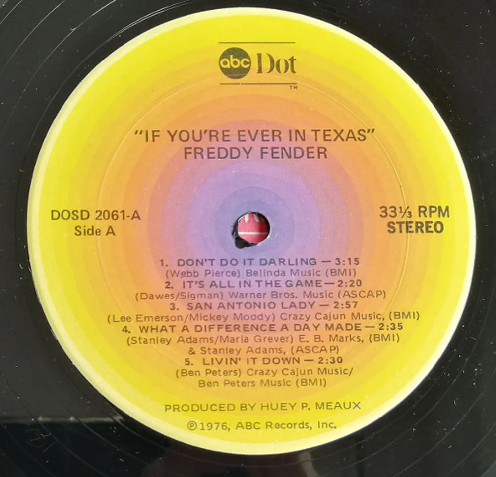 Freddy Fender (2) - If You're Ever In Texas (DOSD-2061)