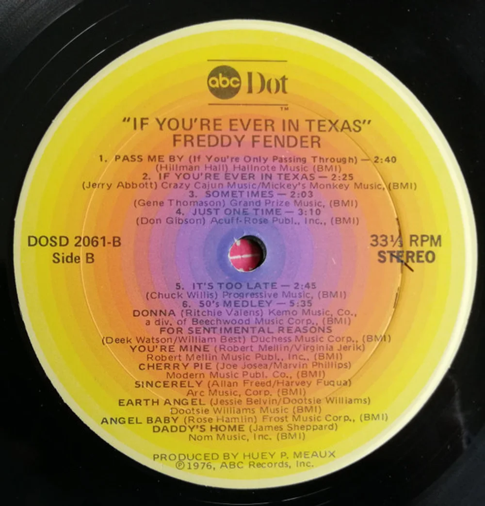 Freddy Fender (2) - If You're Ever In Texas (DOSD-2061)
