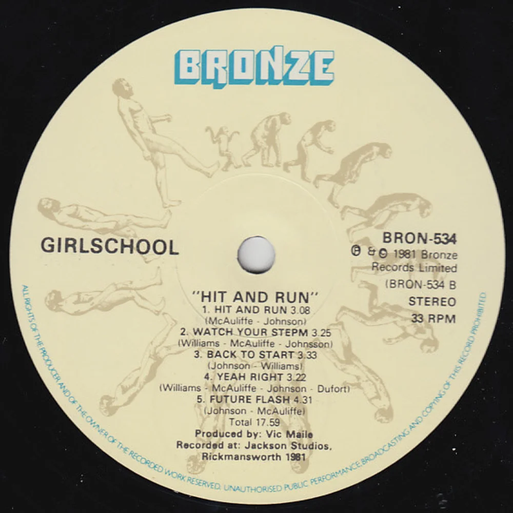 Girlschool - Hit And Run (BRON 534)