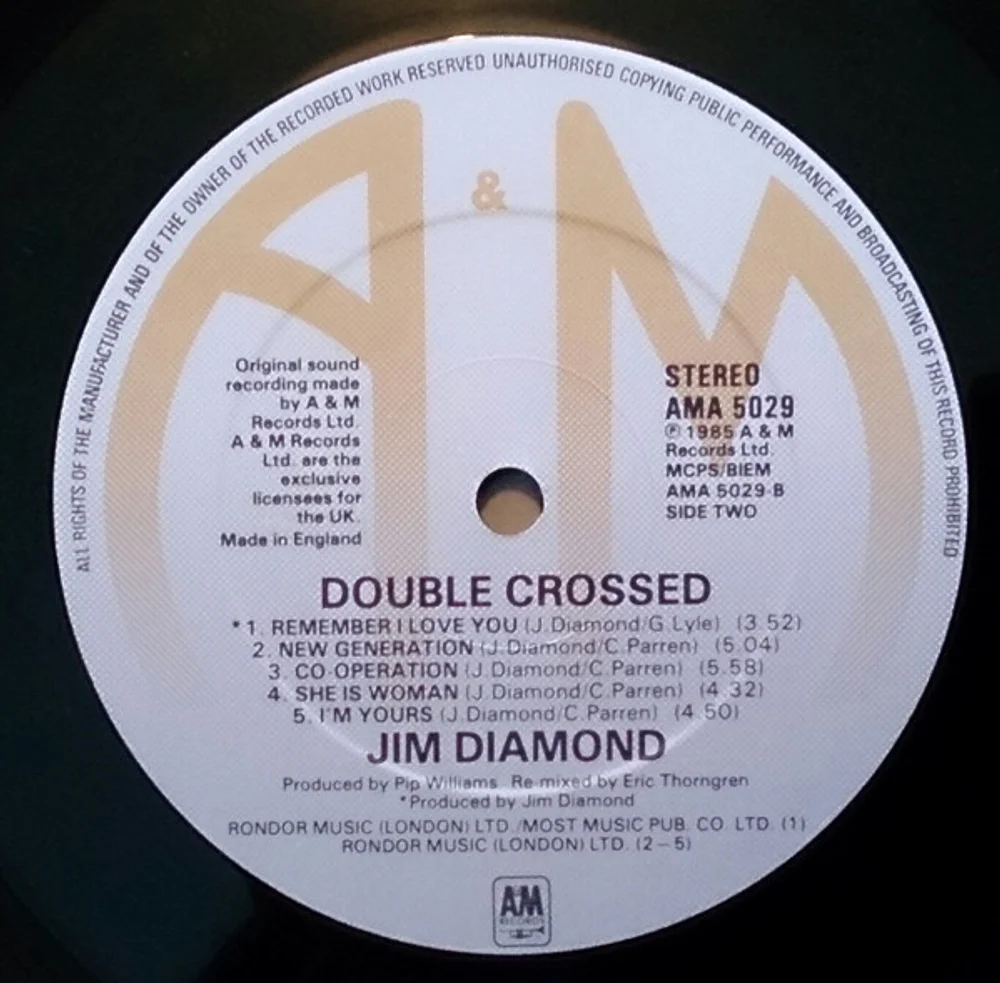 Jim Diamond - Double Crossed (AMA 5029)