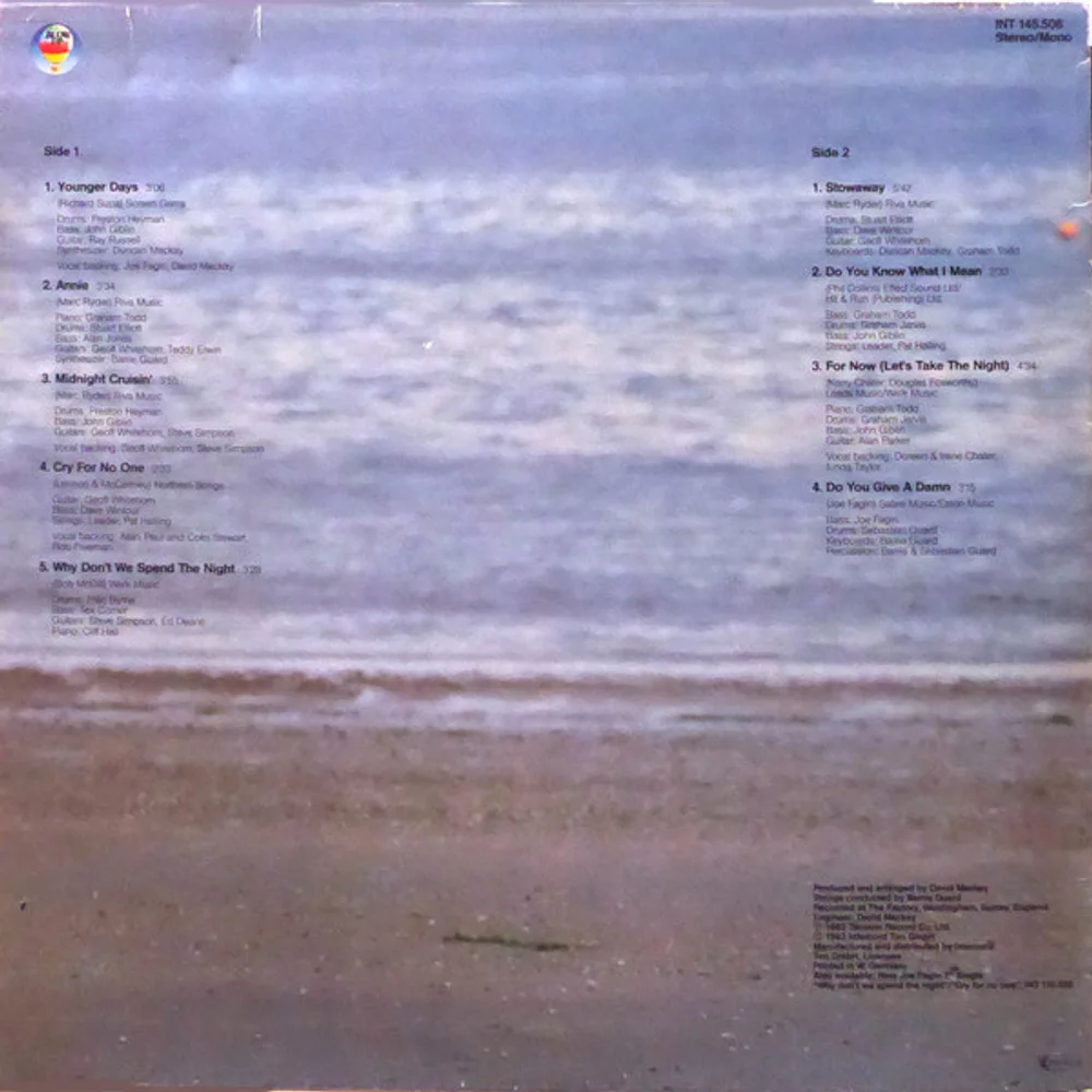 Joe Fagin - Cry For No One (INT 145.506)