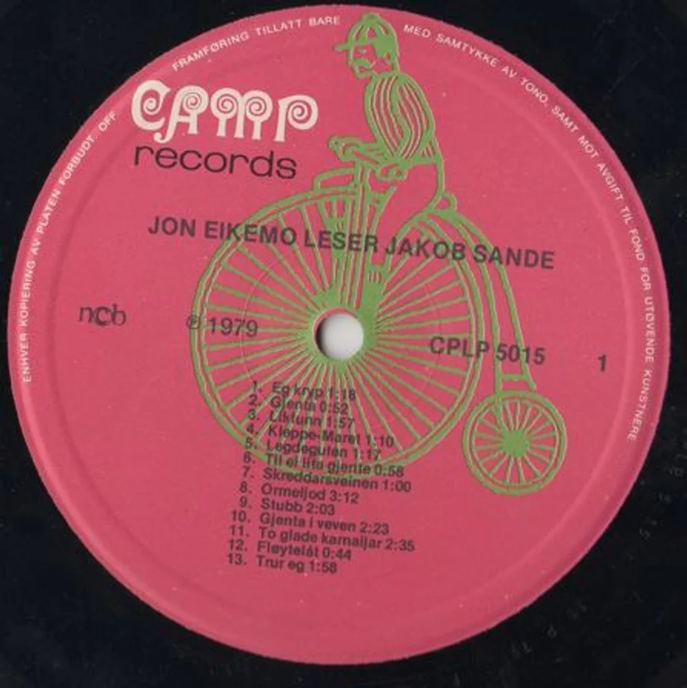 Jon Eikemo - Jon Eikemo Leser Jakob Sande (CPLP 5015)