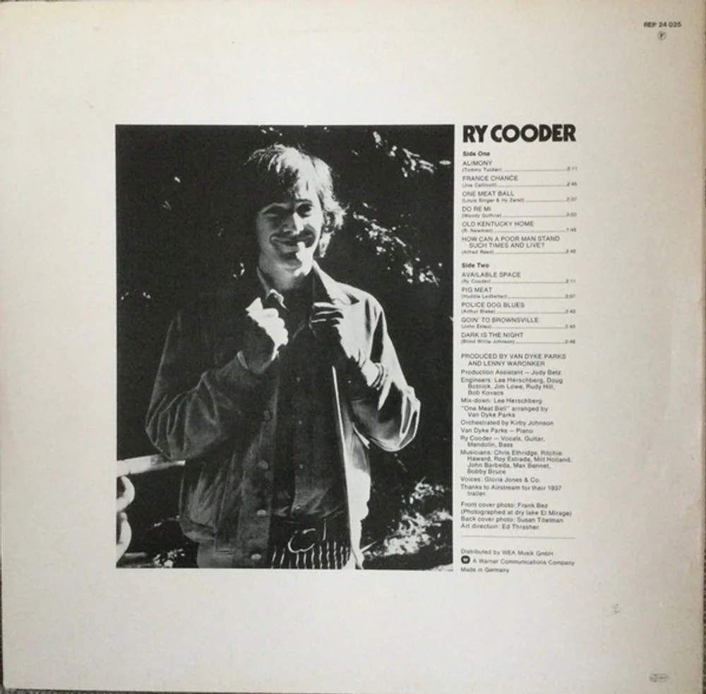 Ry Cooder - Ry Cooder (REP 24 025)
