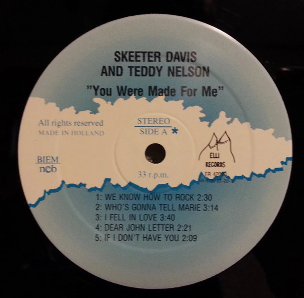 Skeeter Davis And Teddy Nelson - You Were Made For Me (LP 42010)
