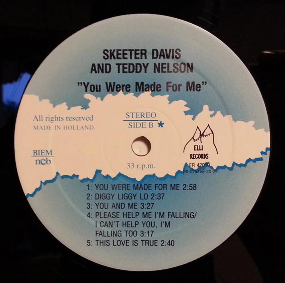 Skeeter Davis And Teddy Nelson - You Were Made For Me (LP 42010)