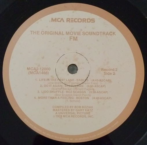 Various - FM • The Original Movie Soundtrack (MCA2-12000)