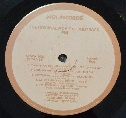 Various - FM • The Original Movie Soundtrack (MCA2-12000)