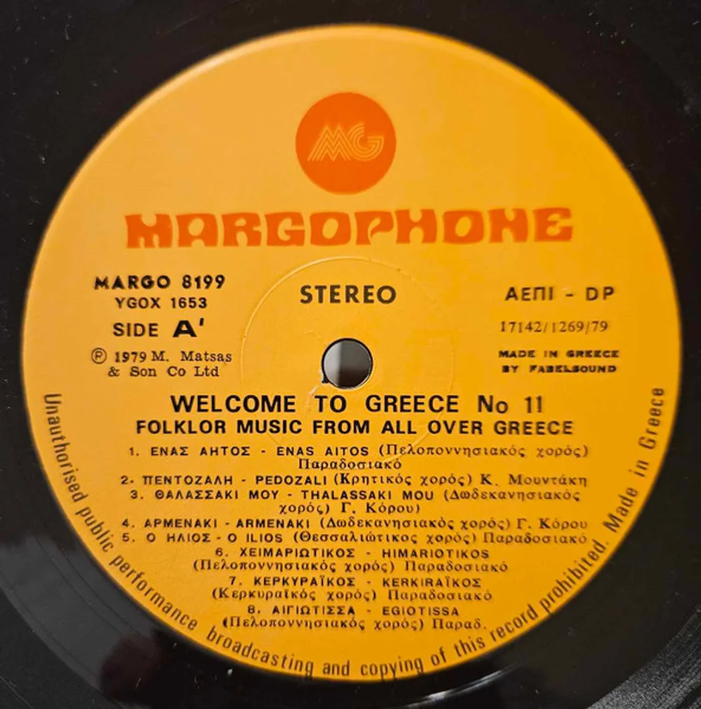 Various - Welcome To Greece No 11 (MARGO 8199)