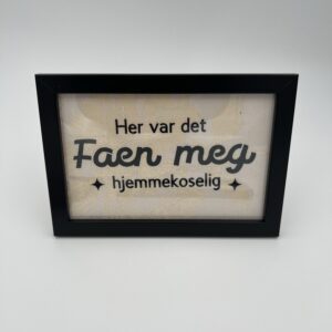 Hjemmekoselig Vinyltrykket geriljabroderi