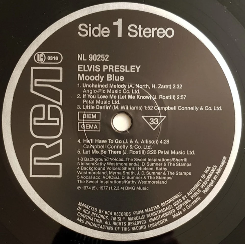 Elvis - Moody Blue (NL90252)