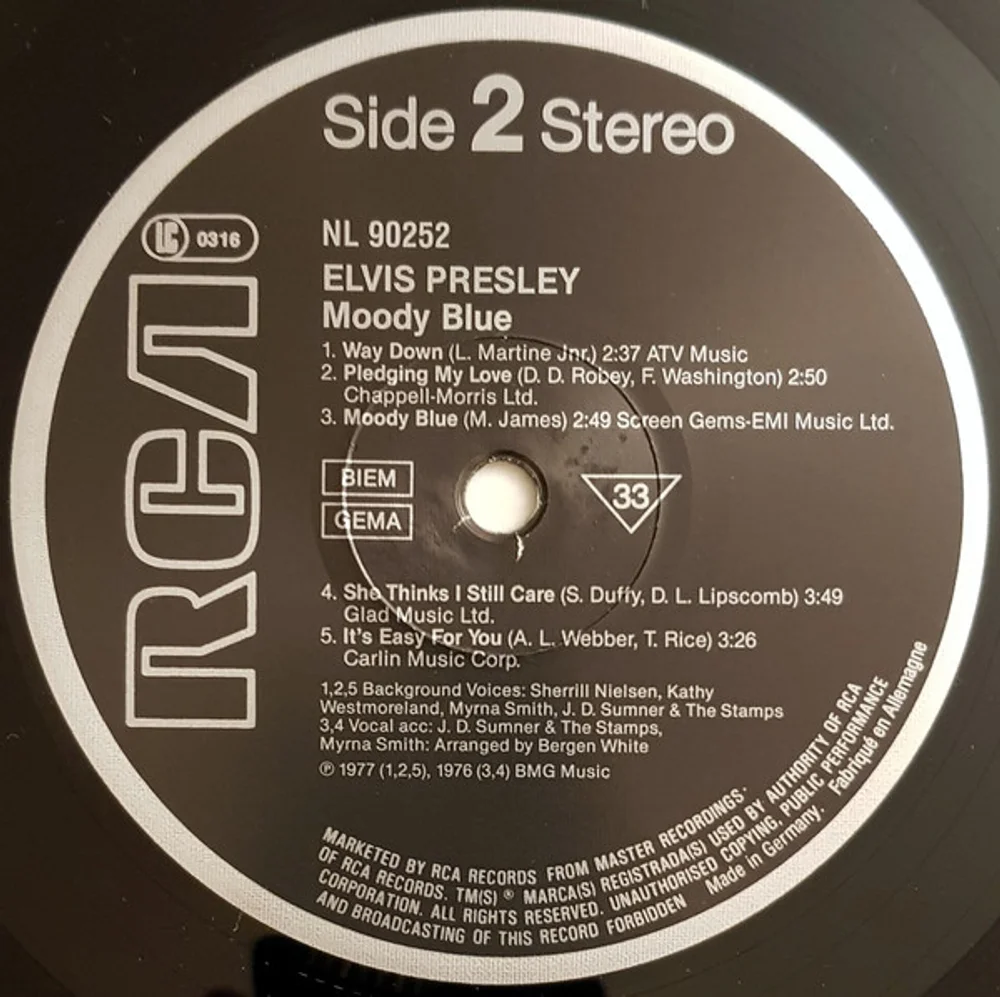 Elvis - Moody Blue (NL90252)