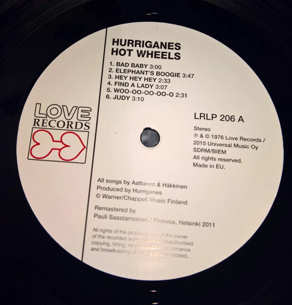 Hurriganes - Hot Wheels (LRLP 206)