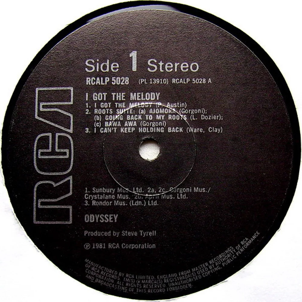 Odyssey - I Got The Melody (RCALP 5028)