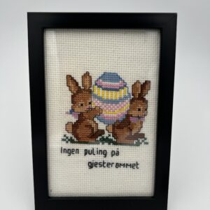 Beskjed på gjesterommet geriljabroderi